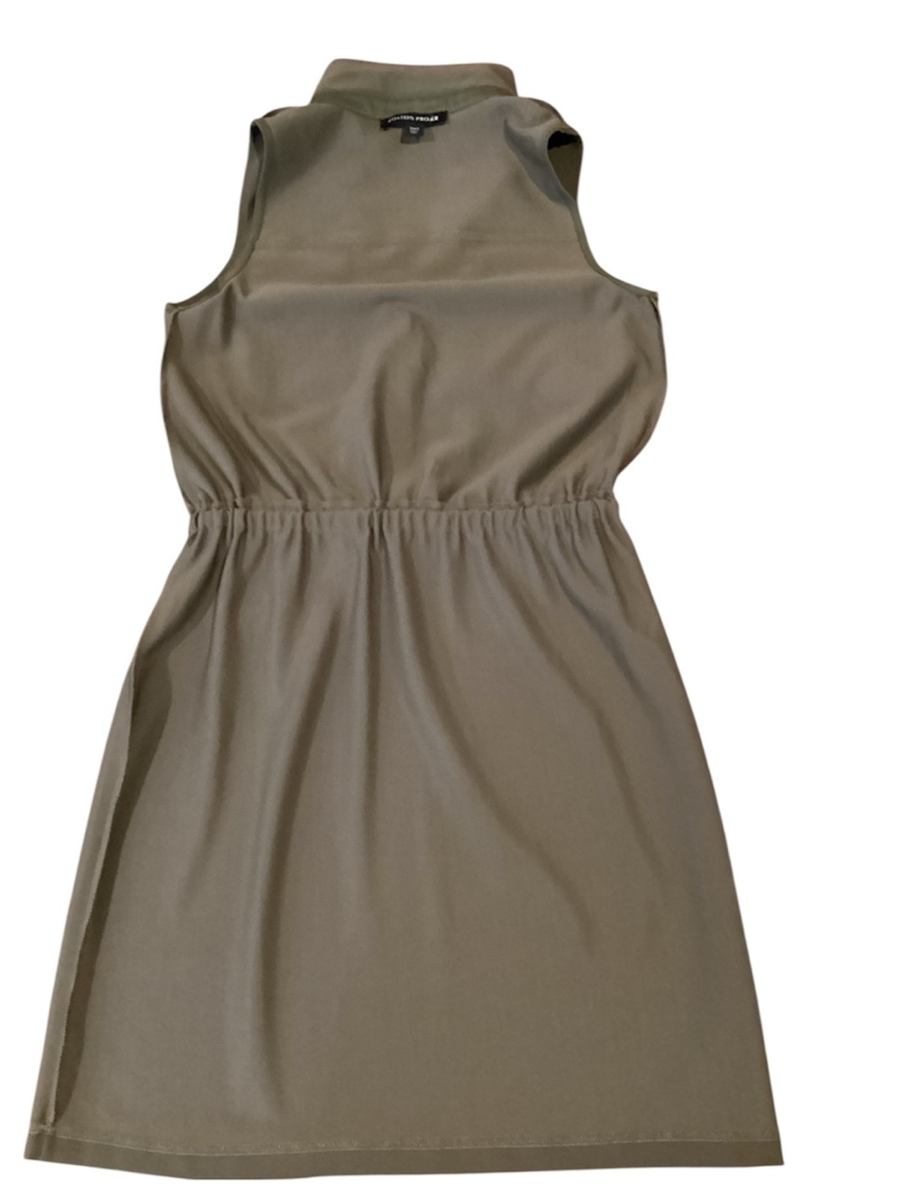 Boston Proper Beyond Travel Drawstring Utility Dress Olive Green sz S - Picture 7 of 12